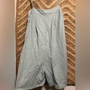 Zara Women's Light Blue Romper,Sleeveless,Spaghetti Strap, Size S